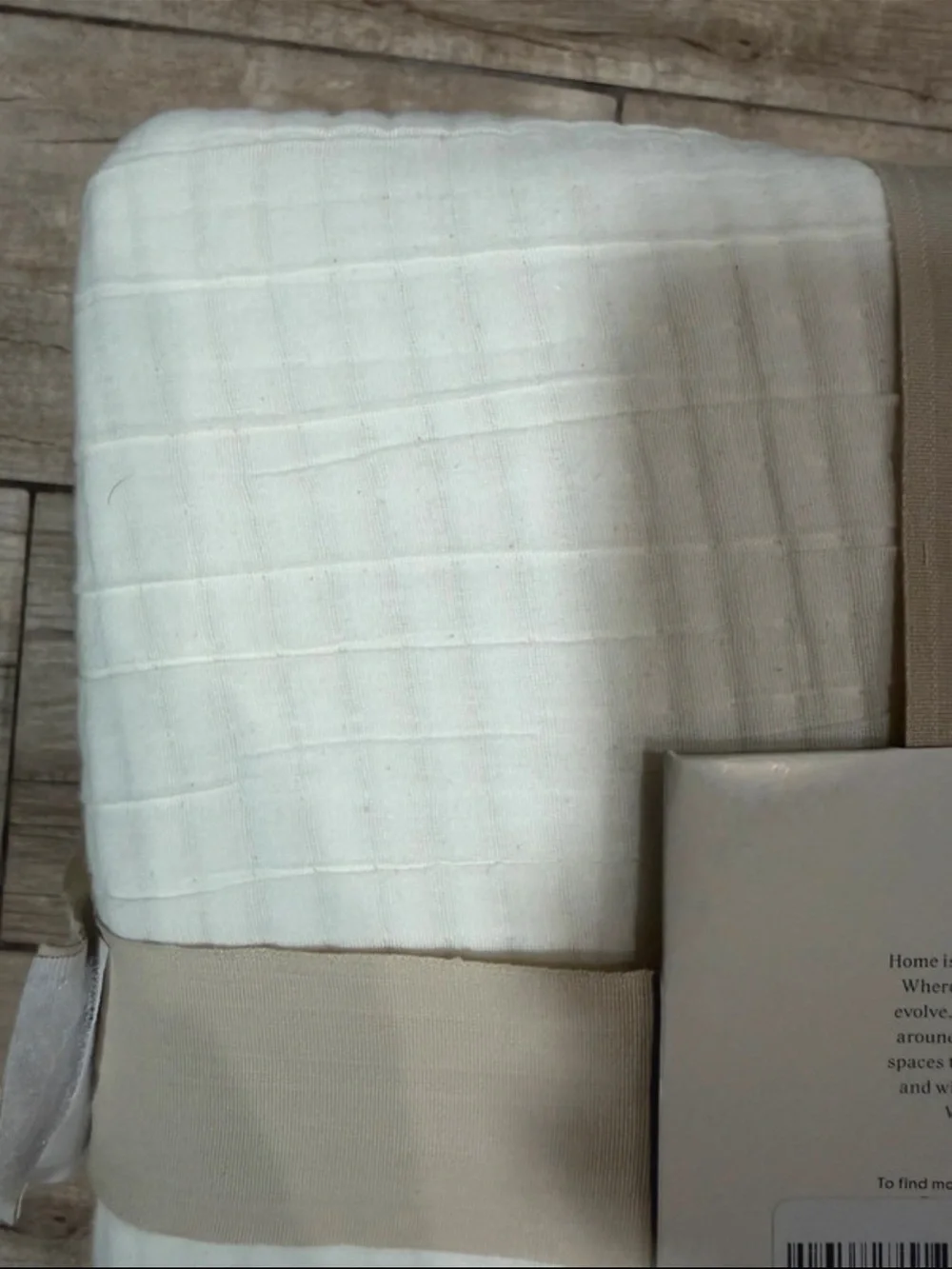 Threshold Cotton Double Cloth Quilt - White With Side Tassels Full/Queen